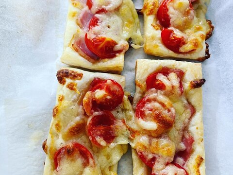 ミニトマトの冷凍パイシートピザ